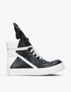 Rick Owens Geometric High-top Sneakers Unique Laces In Multi