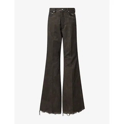 Rick Owens Mens Bolan Bootcut Denim Jeans Dust