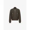Rick Owens Mens Bosco Bauhaus Flight Wool Bomber Jacket In Brown