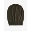 Rick Owens Mens Bosco Hollywood Medium Cashmere Beanie Hat In Brown