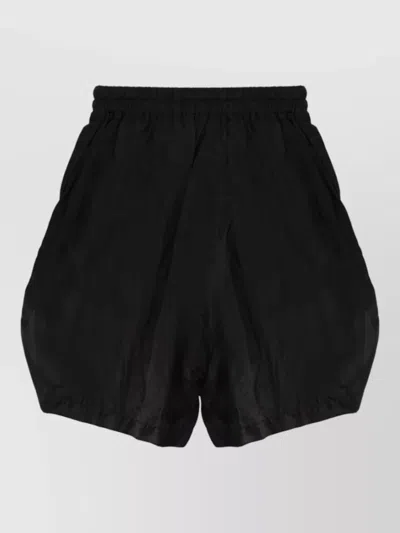 Rick Owens Mens Boxer Style Shorts Side Pockets In Black