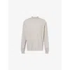 Rick Owens Mens Pearl Crewneck Long-sleeve Cotton Jumper In Neutral
