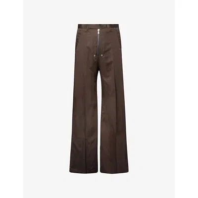 Rick Owens Mens Dark Dust Ro P Tlrd Wide Belas Pants In Brown