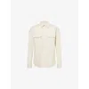 Rick Owens Long-sleeve Cotton Shirt In Dinge