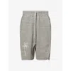 Rick Owens Knitted Beveled Pods Shorts In Grey Melange In Gold