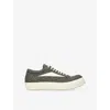 Rick Owens Vintage Leather-trimmed Brushed-wool Sneakers In Animal Print