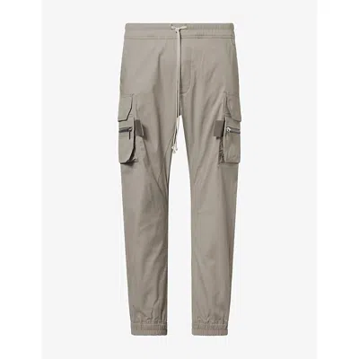 Rick Owens Mens Mastodon Drawstring Cotton-blend Cargo Pants Drk Pearl