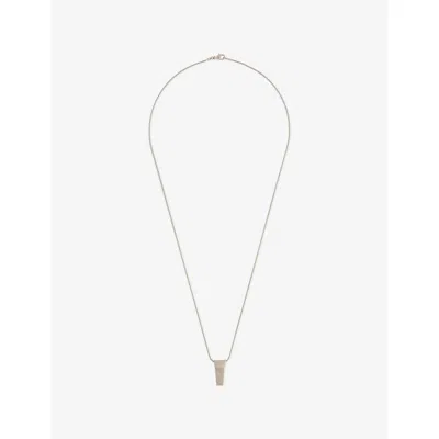 Rick Owens Mens Mini Trunk Brass Necklace Silver