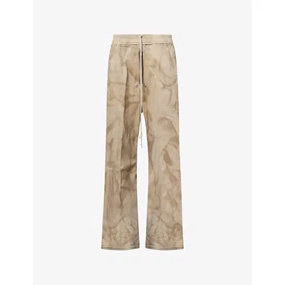 Rick Owens Mens Dust Bela Wide-leg Denim Jeans In Brown