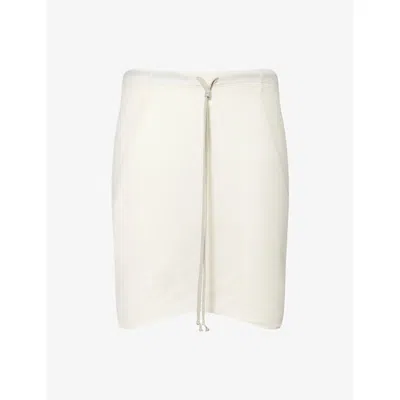 Rick Owens Mens Dinge Buds Panelled Cotton Shorts In Brown