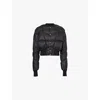 Rick Owens Mens Geometric-quilt Regular-fit Shell-down Flight Bomber Jacket Black In Black