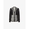 Rick Owens Mens Black Girded Larry Sheer Silk Shirt In Black
