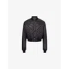 Rick Owens Mens Black Quilted Flight Shell Bomber In Black