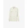 Rick Owens Mens Dinge Spread-collar Buttoned-pockets Relaxed-fit Denim Shirt In Dinge