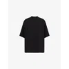 Rick Owens Jumbo Crew Neck Oversized Short Sleeve T-shirt In Black