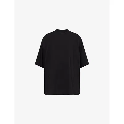 RICK OWENS MENS BLACK TOMMY LOOSE-FIT COTTON T-SHIRT