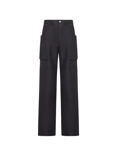 Rick Owens Mens Utility Pant With Pockets In Black