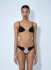 Rick Owens Mesh Panel Bikini Set In Black