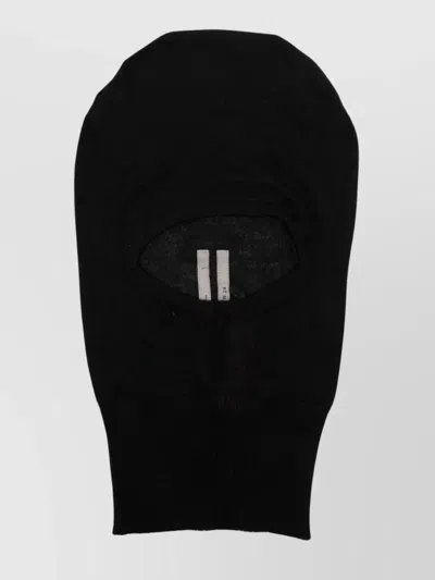 Rick Owens Mesh Skull Hat Eye Openings In Black