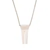 Rick Owens Open-trunk Charm Necklace In Neutral