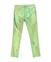 Rick Owens Metallic-effect Trousers In Green