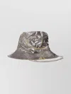 Rick Owens Metallic Wide Brim Gilligan Hat In Brown