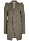 Rick Owens Metro Structured Wool Jacket In Multi