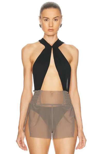 Rick Owens Miami Bodysuit In Black