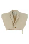 Rick Owens Sleeveless Strap Vest With Notched Lapel