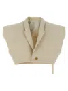 Rick Owens Sleeveless Strap Vest With Notched Lapel