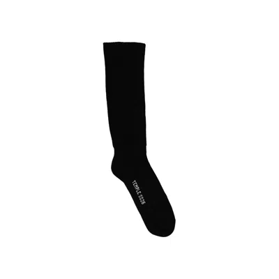 Pre-owned Rick Owens Mid Calf Socks 'black/milk' | Men's Size 3