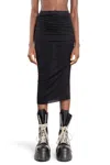 Rick Owens Lilies Svita Midi Skirt In Black