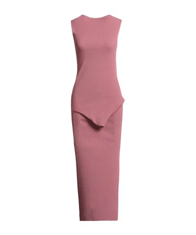 Rick Owens Midi Dress In Pink