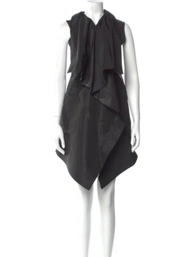 Pre-owned Rick Owens Midi Length Dress In Gray