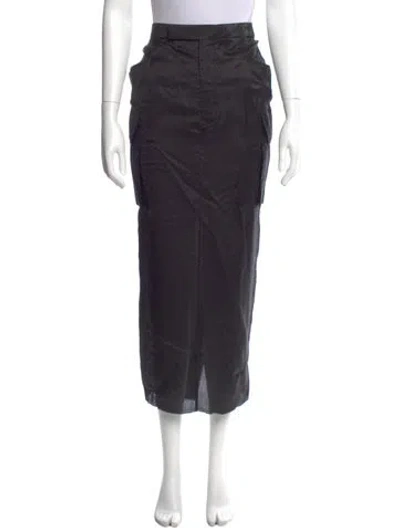 Pre-owned Rick Owens Midi Length Skirt In Black