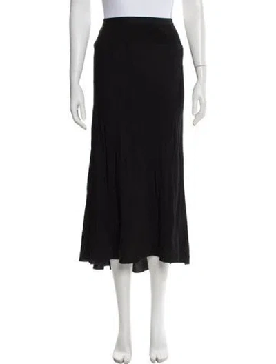 Pre-owned Rick Owens Midi Length Skirt In Black