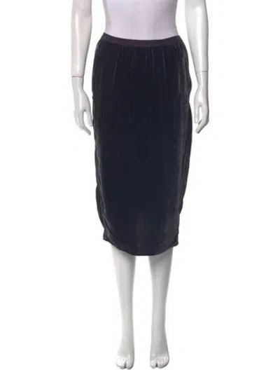 Pre-owned Rick Owens Midi Length Skirt In Black