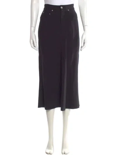 Pre-owned Rick Owens Midi Length Skirt In Black