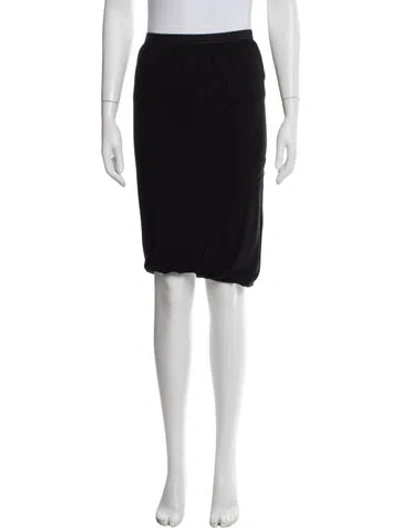 Pre-owned Rick Owens Midi Length Skirt In Black