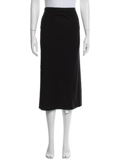 Pre-owned Rick Owens Midi Length Skirt In Black