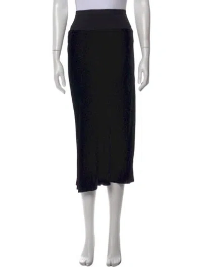 Pre-owned Rick Owens Midi Length Skirt In Black