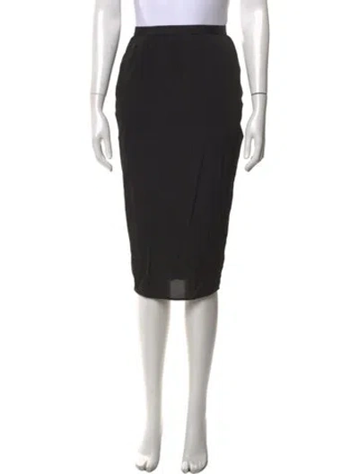 Pre-owned Rick Owens Midi Length Skirt In Black