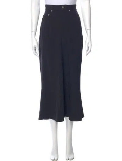 Pre-owned Rick Owens Midi Length Skirt In Blue