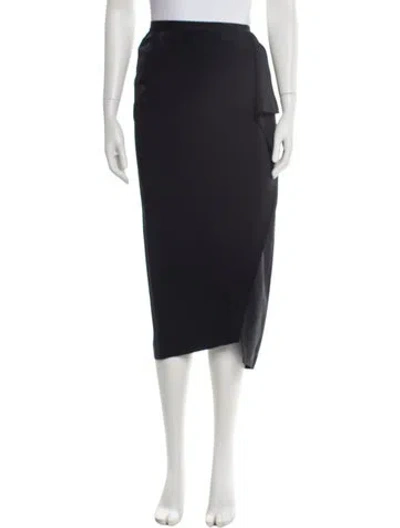Pre-owned Rick Owens Midi Length Skirt In Blue