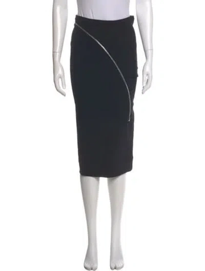 Pre-owned Rick Owens Midi Length Skirt In Gray
