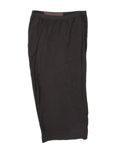 Pre-owned Rick Owens Midi Length Skirt In Gray