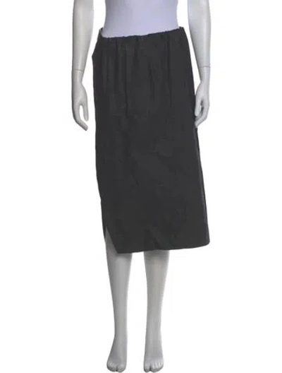 Pre-owned Rick Owens Midi Length Skirt In Gray