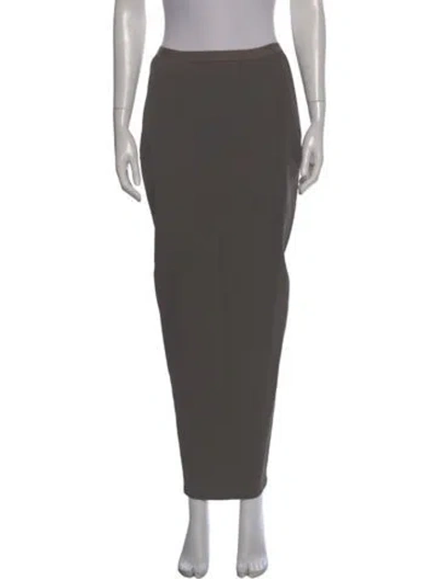 Pre-owned Rick Owens Midi Length Skirt In Gray