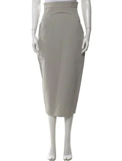 Pre-owned Rick Owens Midi Length Skirt In Gray