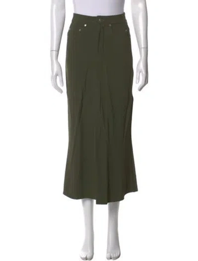 Pre-owned Rick Owens Midi Length Skirt In Green